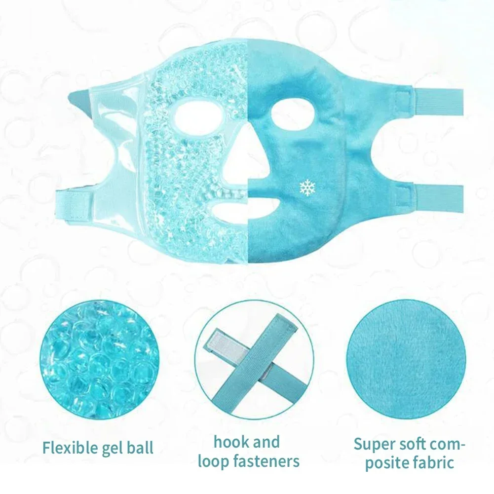 Ice Gel Face Mask Relieve Fatigue Skin Firming Spa Hot Cold Therapy Ice Pack Cooling Massage Beauty Skin Care Tool