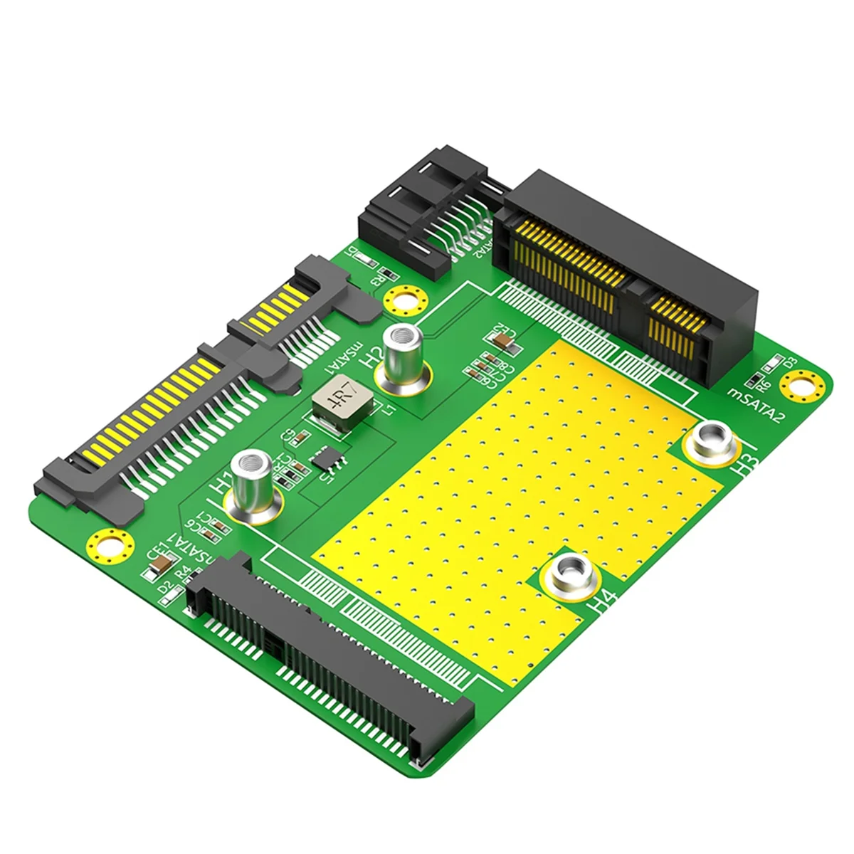 

T07C-Dual Msata SSD to Dual SATA3 Adapter Card for Desktop PC