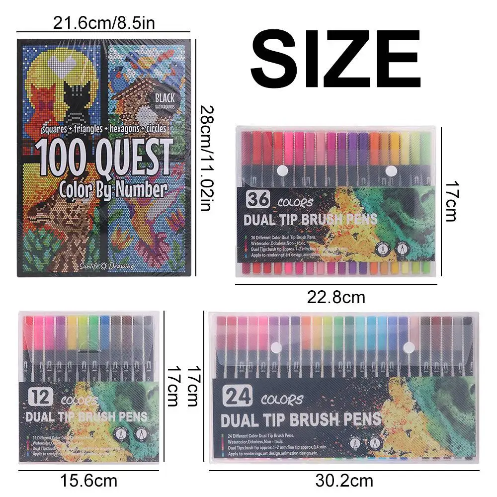 

Cartoon Activity Color Painting Book Paper Educational Paint By Numbers Quick-drying Hand Painted Drawing Learning Book