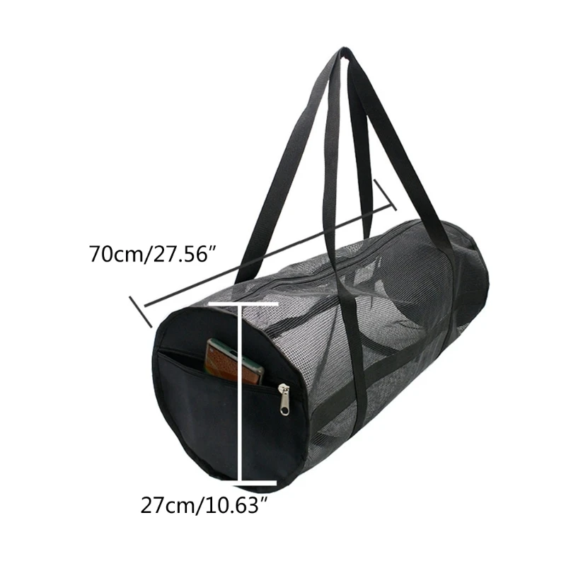 Bolsa malla para buceo, equipo buceo, bolsa buceo plegable con cremallera, bolsa malla resistente para deportes