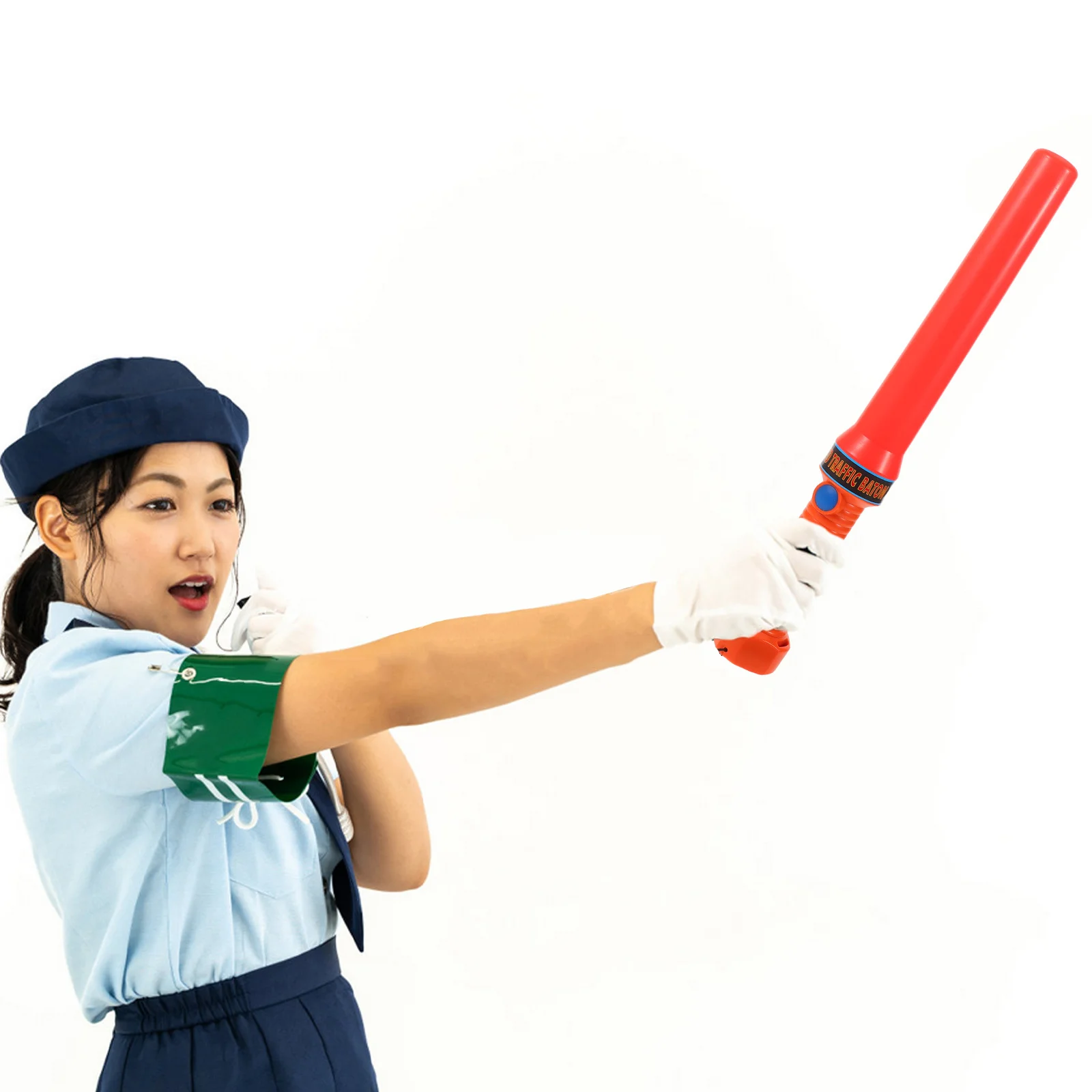 Led Traffic Wand 36.5Cm Red Waterproof Light Stick For Airport Parking Direction Control Night Marshaling