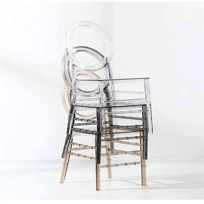 100 Pcs  adult chairs Crystal Chiavari Detachable Acrylic Resin Funiture Wedding Chair For Wedding Moment Or Hotel Party