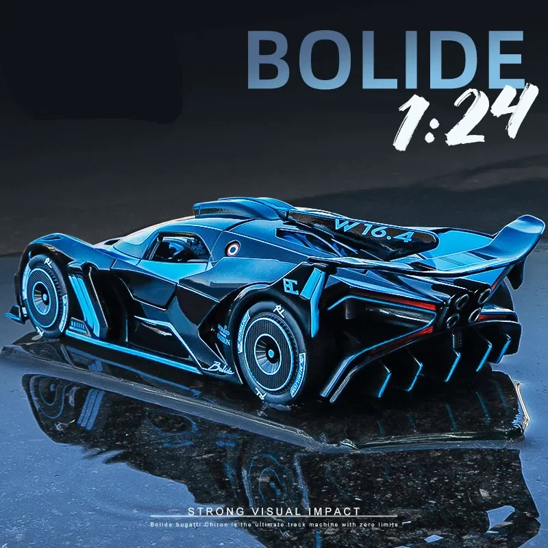 1:24 Bugatti Bolide Alloy Sports Car Model Diecasts Metal Toy Vehicles Car Model High Simulation Collection kids Toy Gift E189