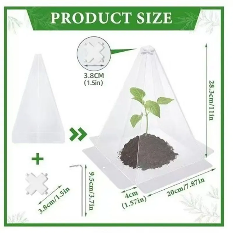 AAAF PVC Garden Cloche Dome - Plant Protection From Birds & Frost Damage