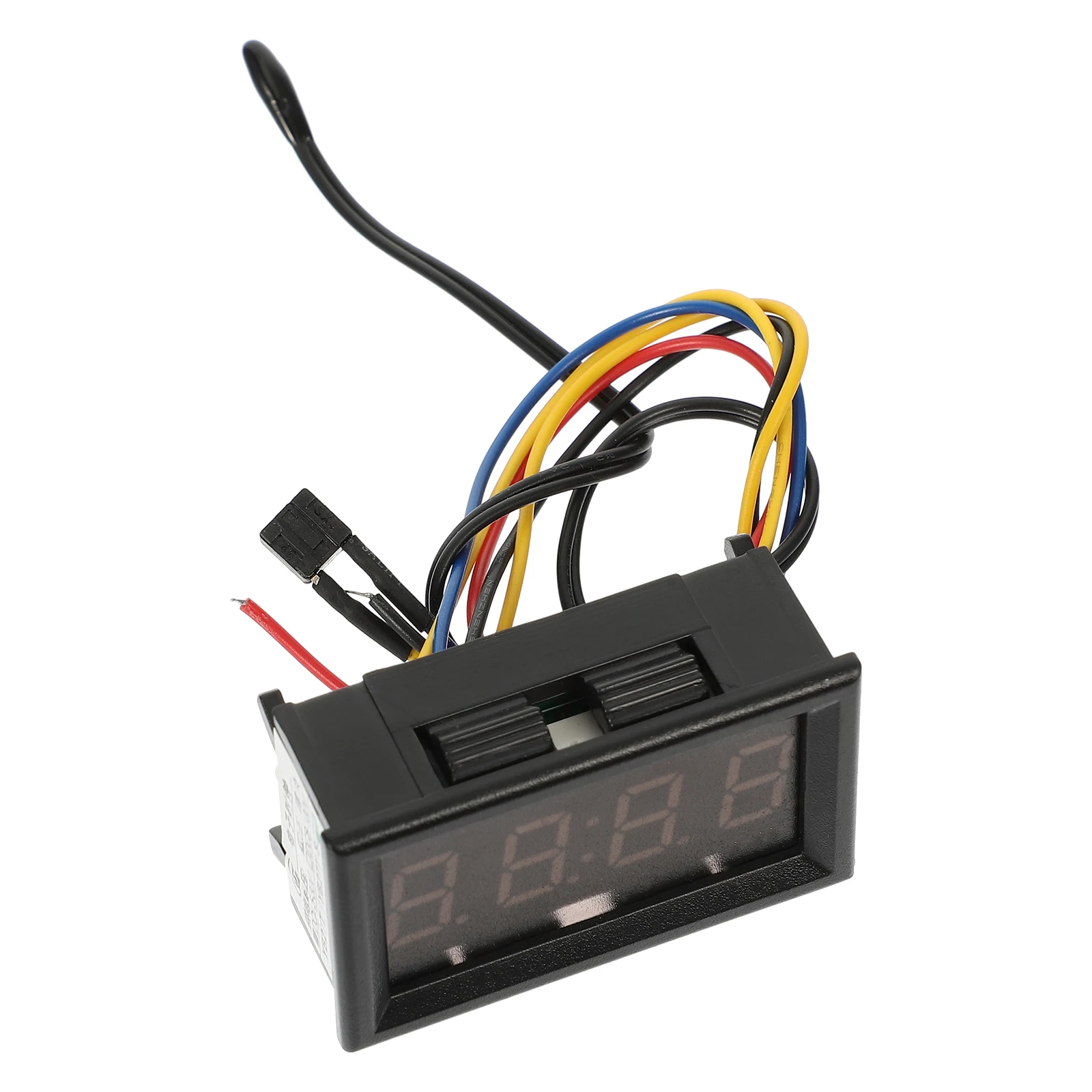 

Car Digital Clock Thermometer Voltage Meter Dashboard Display Temperature Gauge Automotive Lighter Plug-In Car Clock For Vehicle