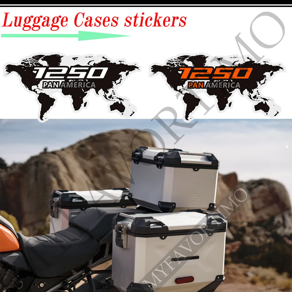 For HARLEY Pan America 1250 Motorcycle Stickers Decals Aluminum Luggage Cases Trunk Panniers Protector Adventure