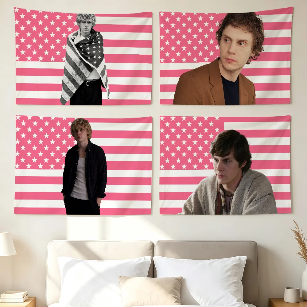 Actor E-Evan P-Peters-S Flag Wall Decorations Home Decor Suitable For Living Rooms Bedrooms Dormitories Parties And Holidays