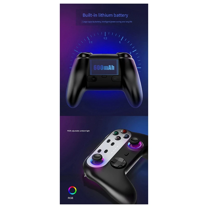 Wireless Controller Programming Function For Nintendo Switch Switch Pro Handle RGB Ambient Light Wireless Bluetooth