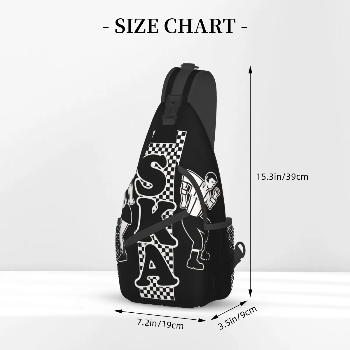 Ska Dance Crossbody Chest Bags Pockets Travel Pack Messenger Sports Teens Shoulder Bag Unisex