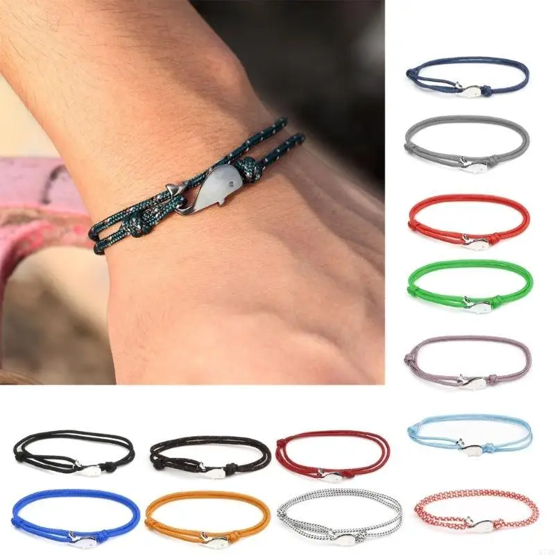 Back-to-School Season Multicolor Hand Rope Little Whale Mother-Child Hand-woven Color Bracelets for Mom Daughter