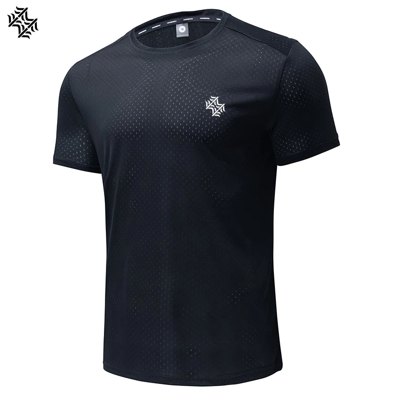 SBWL-T-shirt de fitness respirant pour homme, manches courtes, séchage rapide, haute qualité, loisirs, course en plein air, salle de sport, mode, été