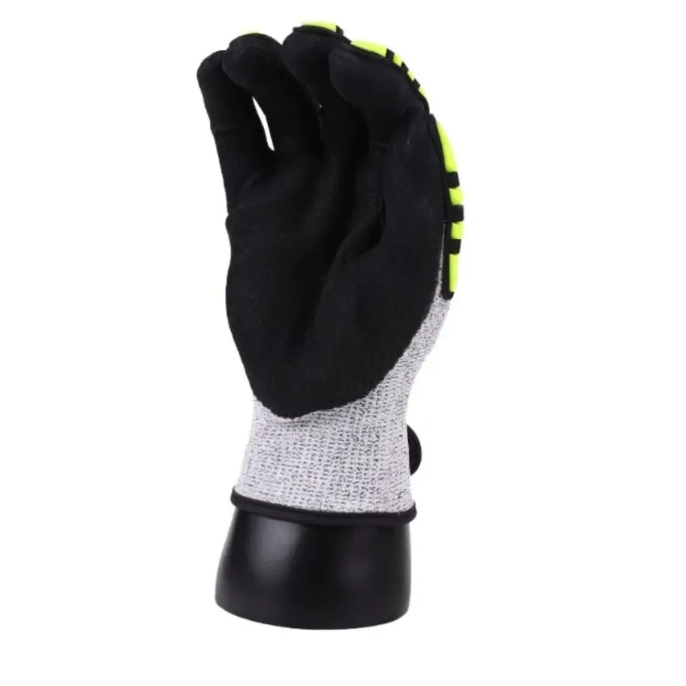 

Shock Absorbing Mechanical TPR Gloves Oil-proof Nitrile Dipped Palm Anti-vibration Gloves TPR Material Impact Protection