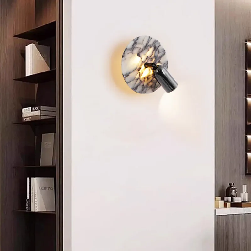 

Светодиодные настенные светильники для интерьера, декор для гостиной, роскошные лампы в стиле Ваби-Саби для спальни, настенные бра