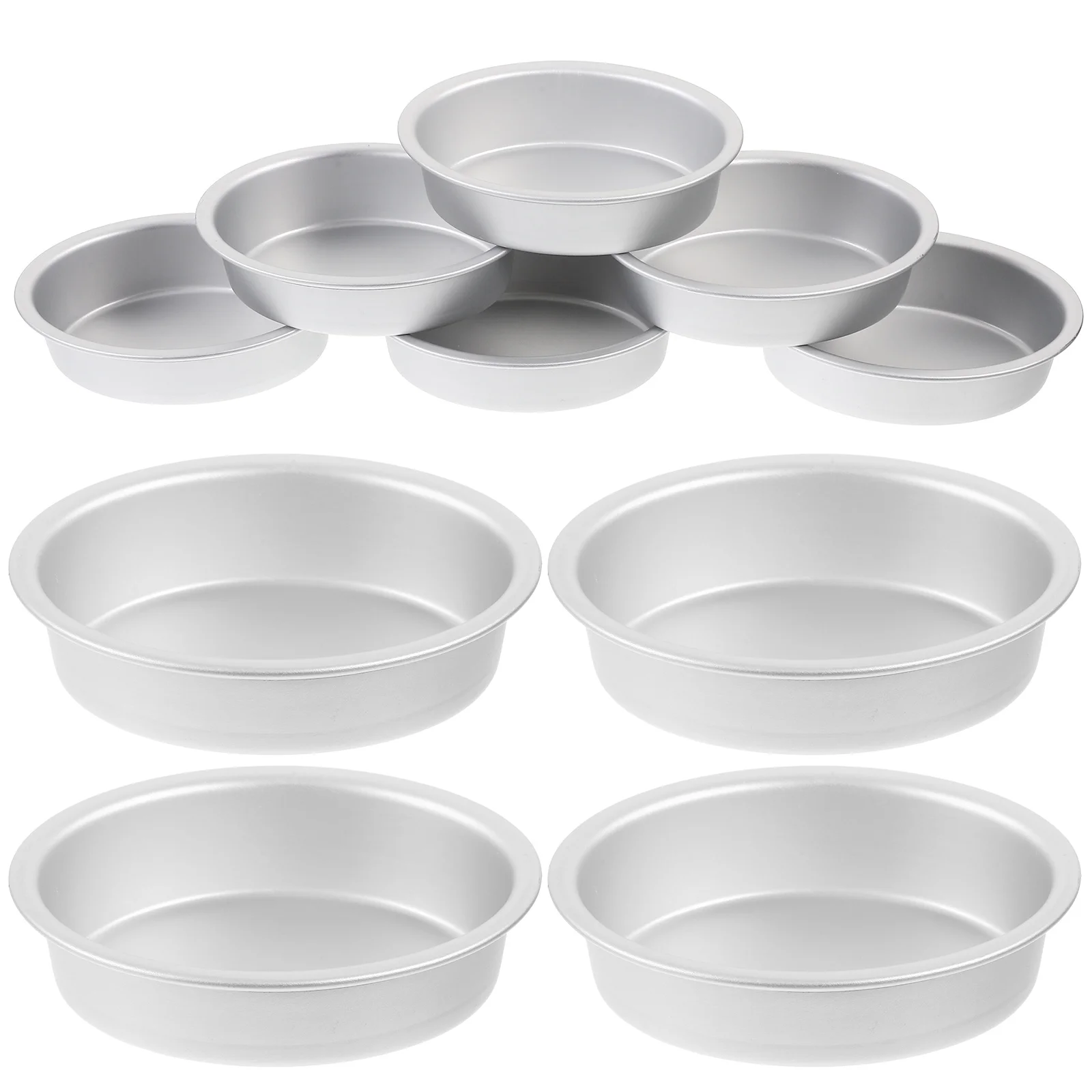 

10 Pcs Cake Mold Set Mini Flan Molds for Baking Cheese Pan Disposable Loaf Pans Egg Bread