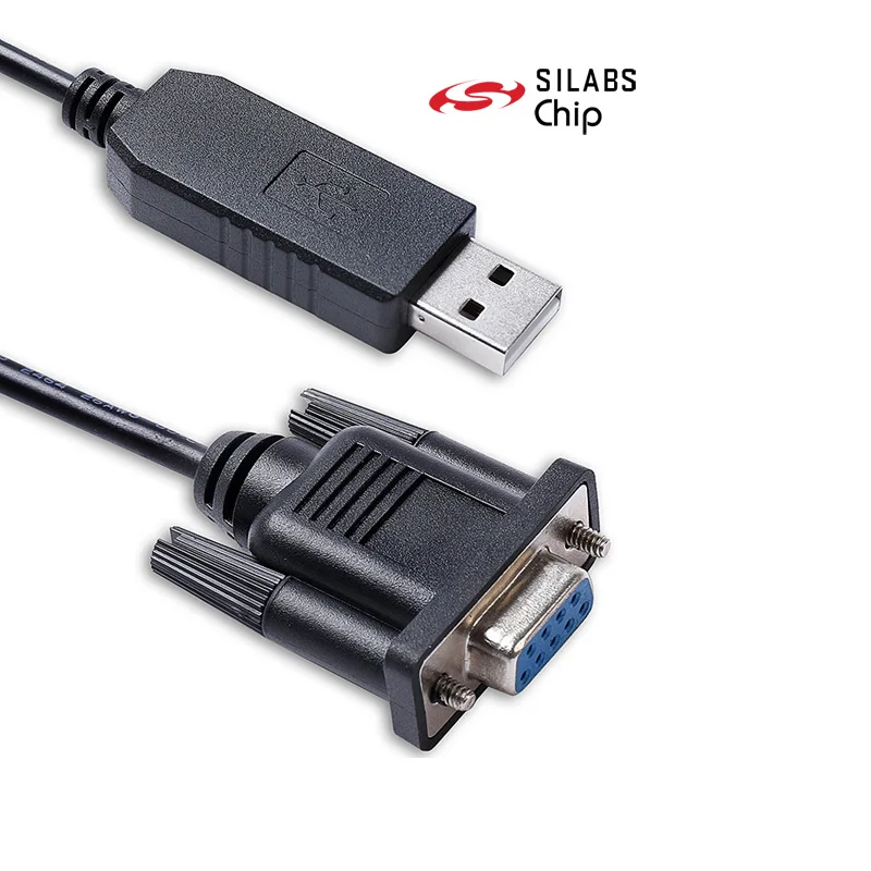 

Silicon Labs CP2102 USB RS232 Serial to D-sub 9 Pin DB9 Female Standard PC Pinout/Crosswire Null Modem Cable