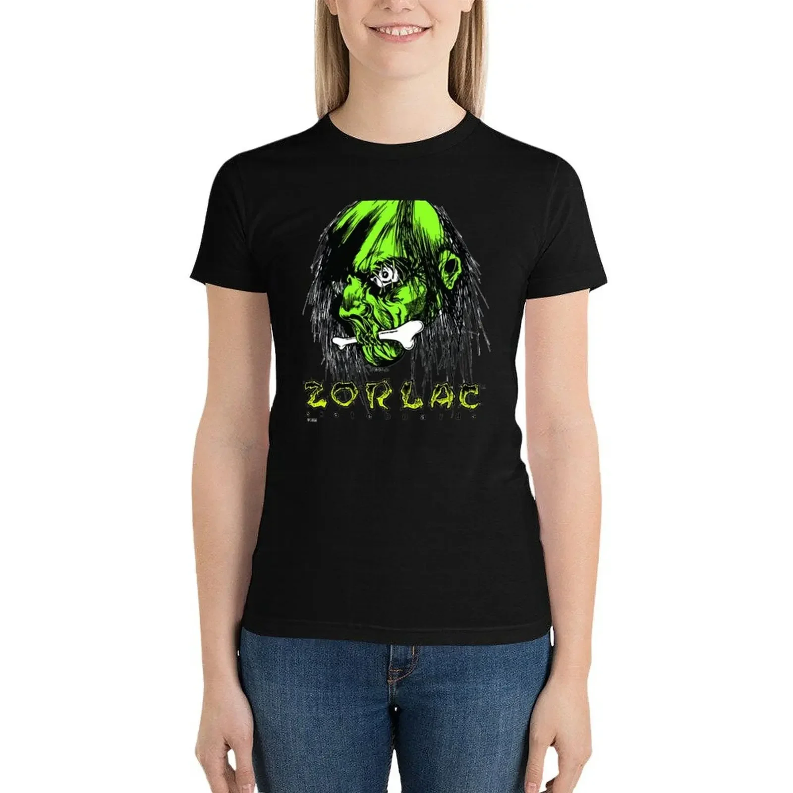 Pushead Zorlac Skateboards T-Shirt tops graphics Women tops