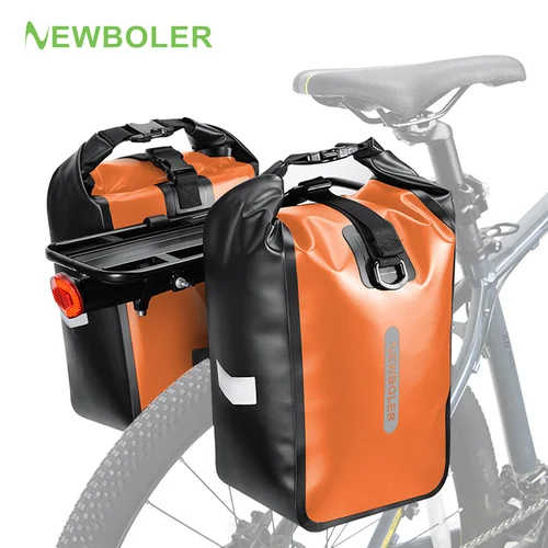 NEWBOLER 10L 20L impermeable ciclismo bicicleta horquilla delantera bolsa de liberación rápida asiento trasero maletero bolsa de bicicleta accesorios de bicicleta