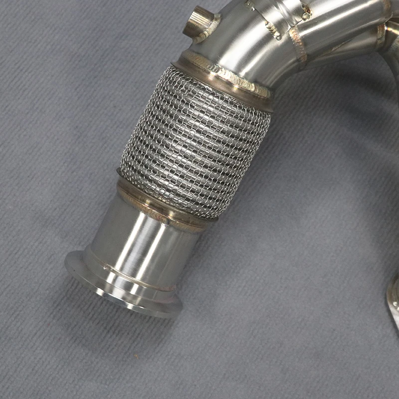 Colector de escape Jagrow con cabezal cepillado SS304 para 458 4.5L