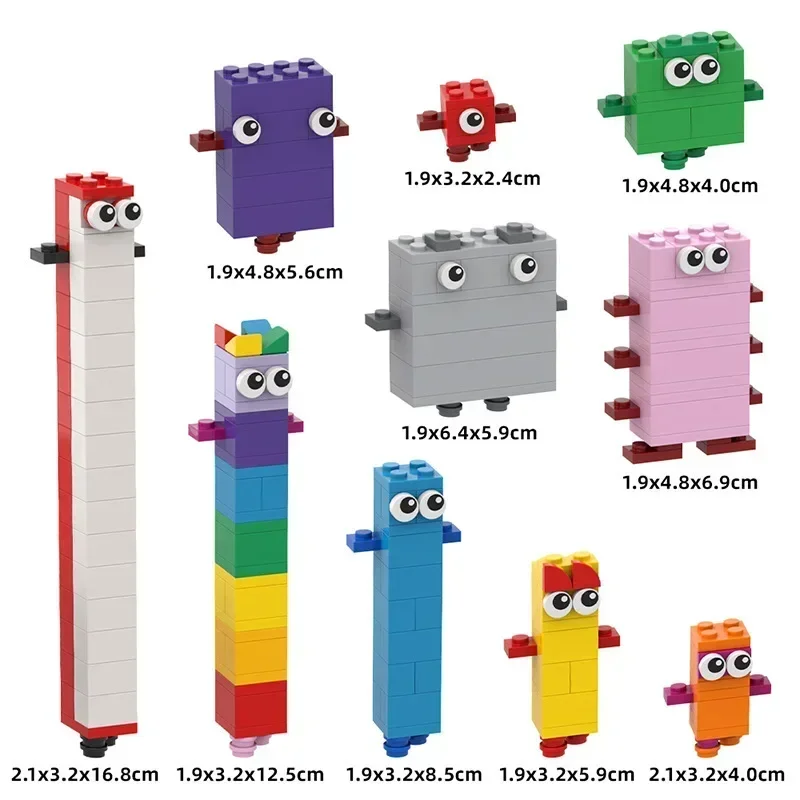 Building Block Set 257 Pieces No.1-10 Creative Number Building Blocks Fun Early Education Learning Children'S Toy Gift