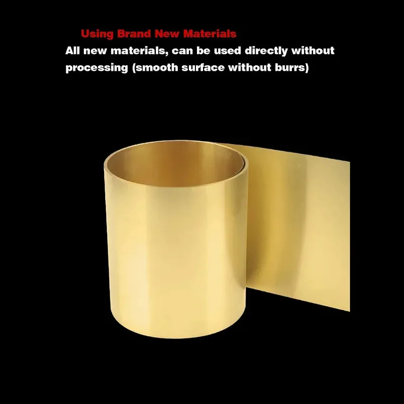 

H62 Brass Foil Sheet 1M Long 0.05/0.1/0.15/0.2/0.3/0.4/0.5/0.6/0.8-12mm Thickness Metal Strip Roll