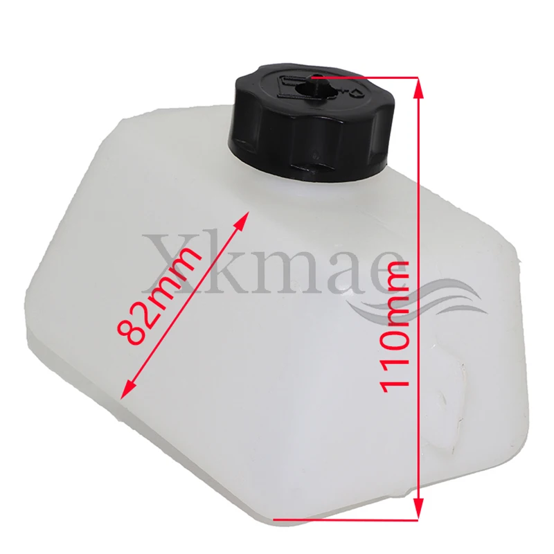 White Plastic Motorcycle Petrol Fuel Tank 1L Oil Filter Gasoline Tanks For 2 Stroke 43cc 47cc 49cc Engine Mini Motor Dirt Bike