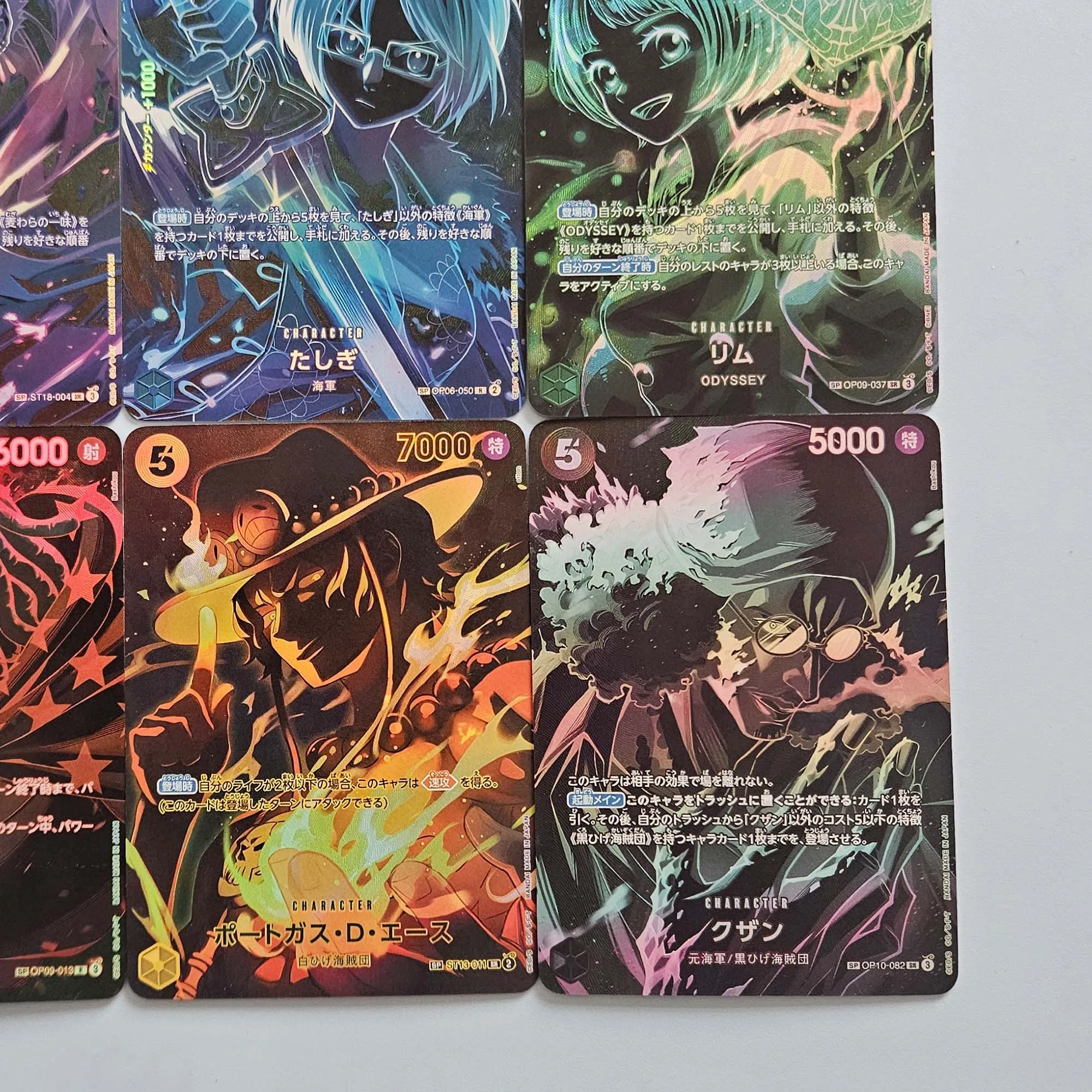 6 قطعة/المجموعة لتقوم بها بنفسك قطعة واحدة Opcg St18 رورونوا زورو ايس جمع بطاقة الانكسار اللون فلاش Opcg 10 كوزان أنيمي بطاقة دمى هدايا