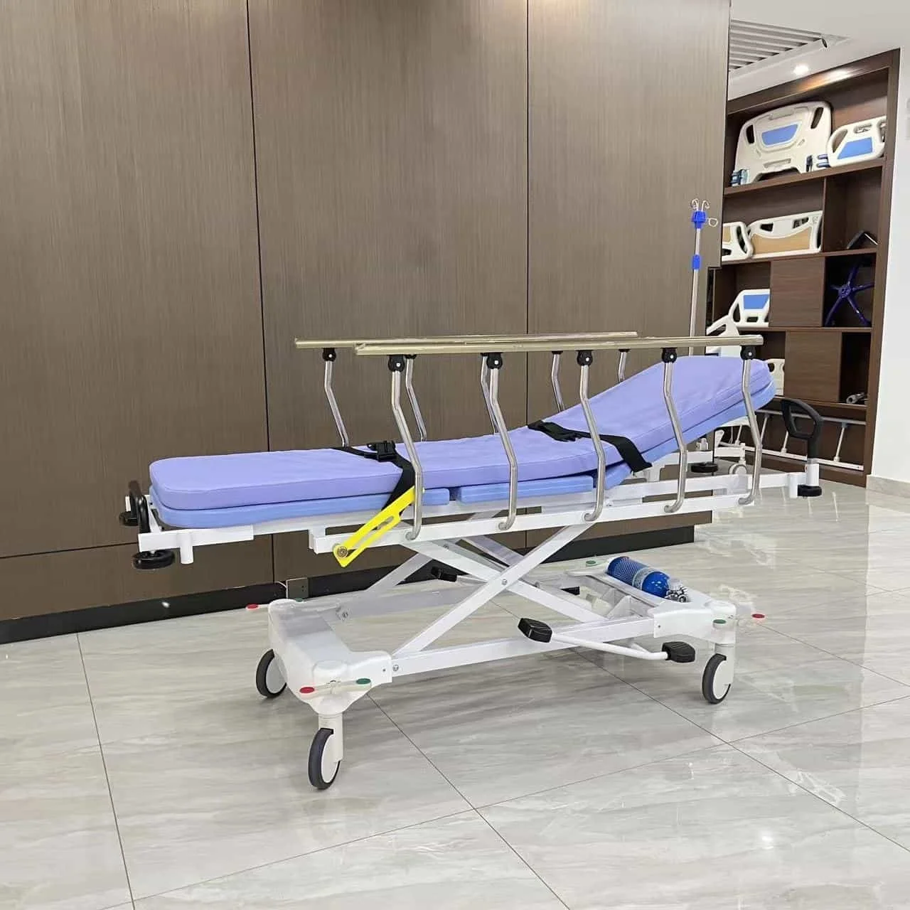 Medical hydraulic patient transfer stretcher bed multifunctional emergency stretcher trolley