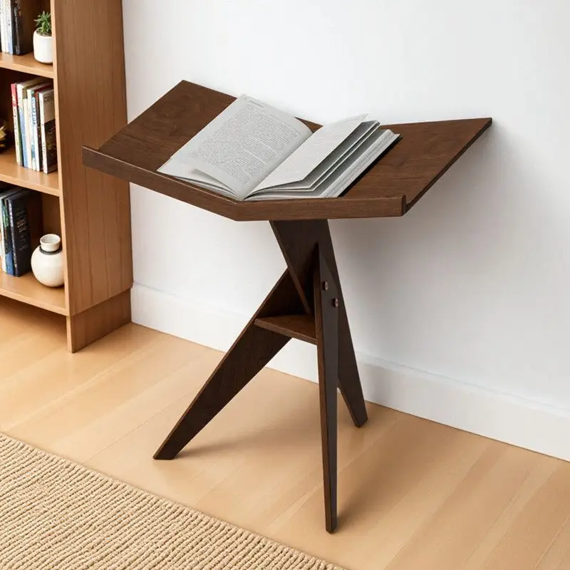 Bibliothèque en bois massif, support de lecture pour magazines