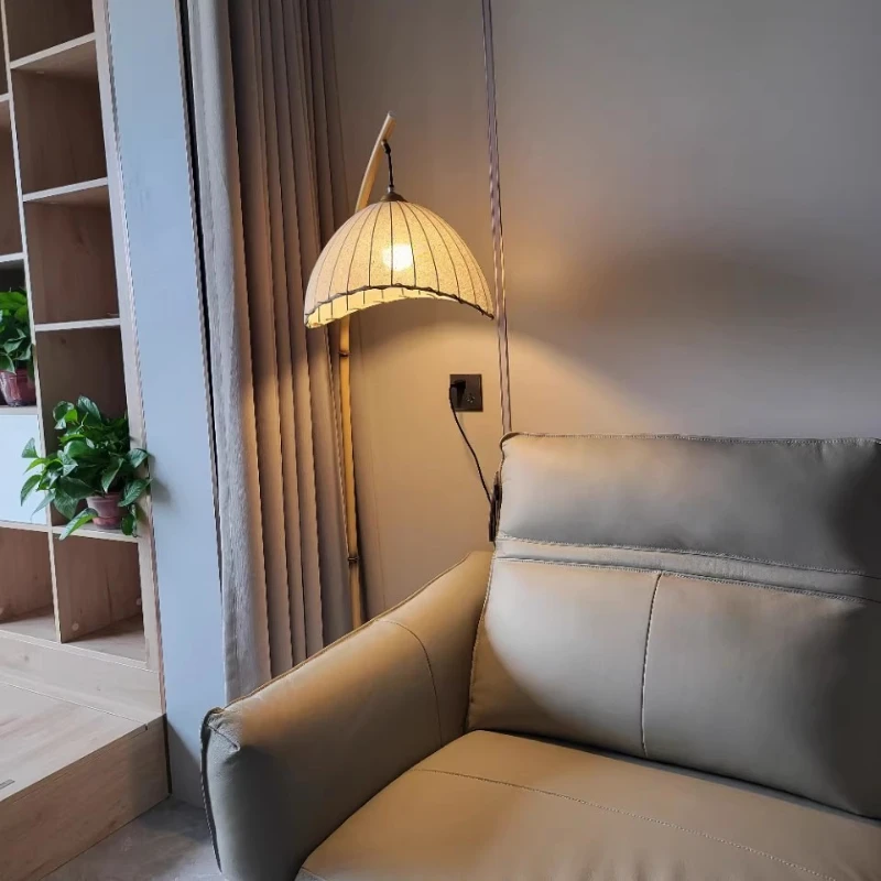 

Lighting Fixtures Floor Lamp Zen Atmosphere Lamp Homestay Imitation Bamboo Art Living Room Sofa Study