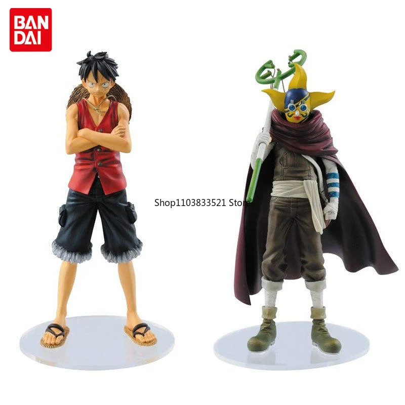 

Bandai Original DS Scene ONE PIECE 3rd Season Usopp Monkey D. Luffy Action Figures Model Desktop Decorate Collections