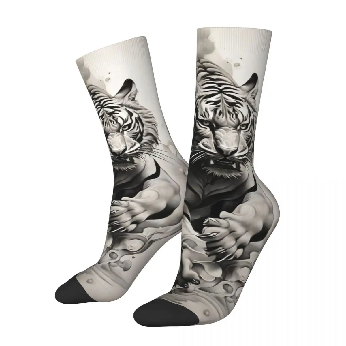 Cool Animals, Lions, Tigers, Gorillas Men Women Socks,Windproof Beautiful printing Suitable for all seasons Dressing Gifts