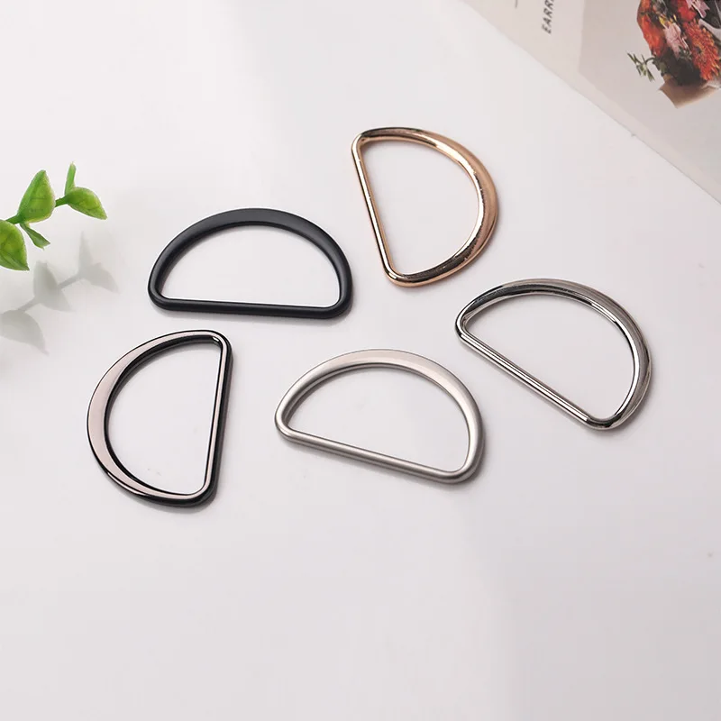 35mm 40mm Gold D-Ring Metallschnallen Dekorative Ringe für Taschen, Schuhe, Gürtel, Kleidung, DIY-Bastelzubehör Großhandel – Detail 1