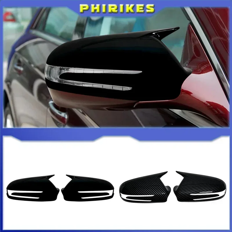 

For Mercedes Benz CLS C219 W219 CLS280 300 320 350 2009-2011 Carbon Fiber Side Door Rearview Mirror Cap Cover