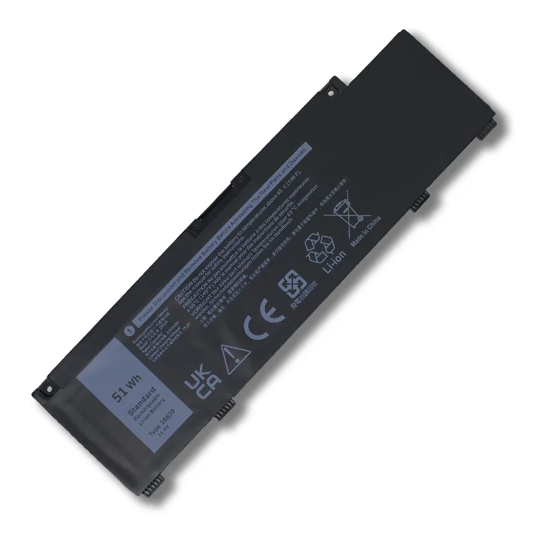 2 قطعة ل Dell G3 15 3500 3590 3790 G5 15 5500 P89F انسبايرون 5490 51WH 266J9 11.4v 4255mAh البطارية #3