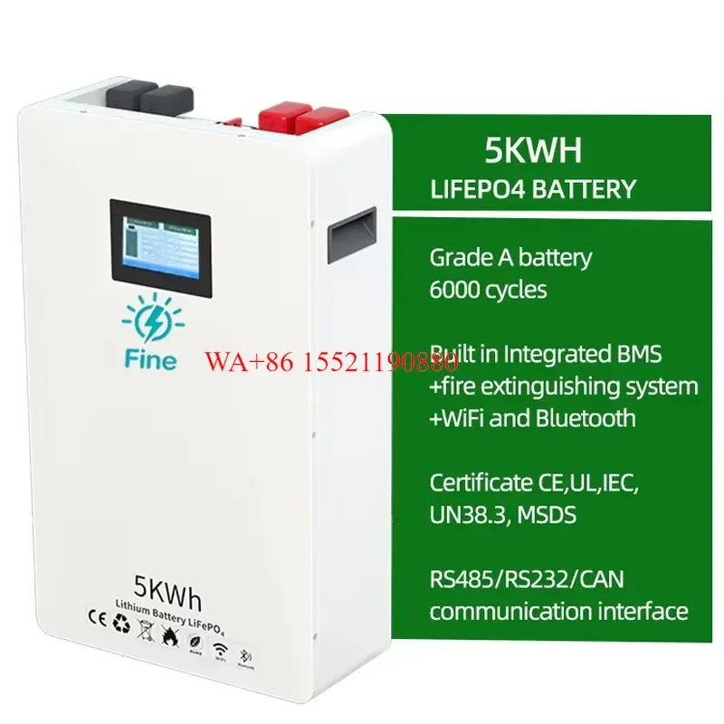 WMWMNU for JEESENG 3kW Off-grid Solar Power System Kit Monocrystalline 580W Panels PWM Controller LiFePO4 Battery Home Energy