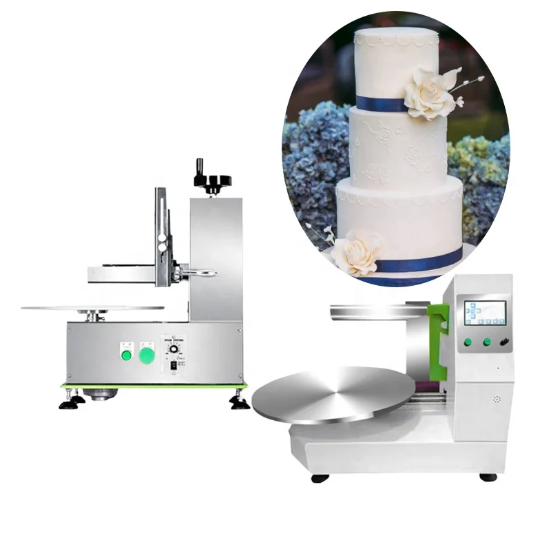 2026 Automatic Cake Cream Smoother Fondant Coating Smoothing Machine Birthday Cake Decoration Equipment