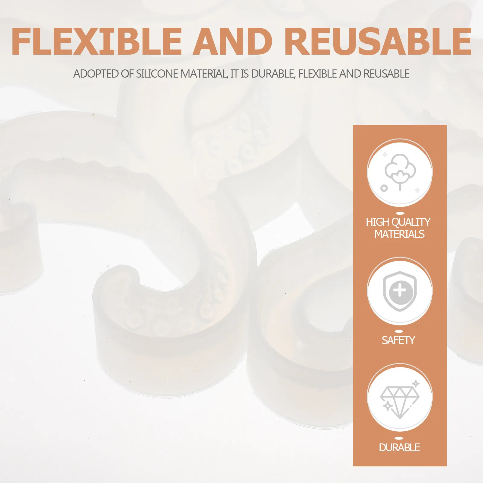 

Octopus Silicone Mold Reusable Flexible DIY Epoxy Craft Mold Easy Release Large Animal Shape Decoration Silicone DIY Tool