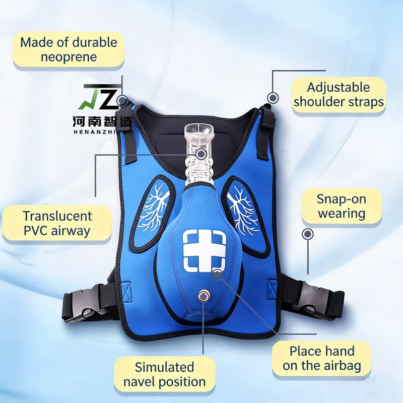 

Тренировочный жилет Хаймлиха для оказания первой помощи при обструкции дыхательных путей и задержке воздуха, учебный рюкзак для экстренной подготовки, учебные материалы