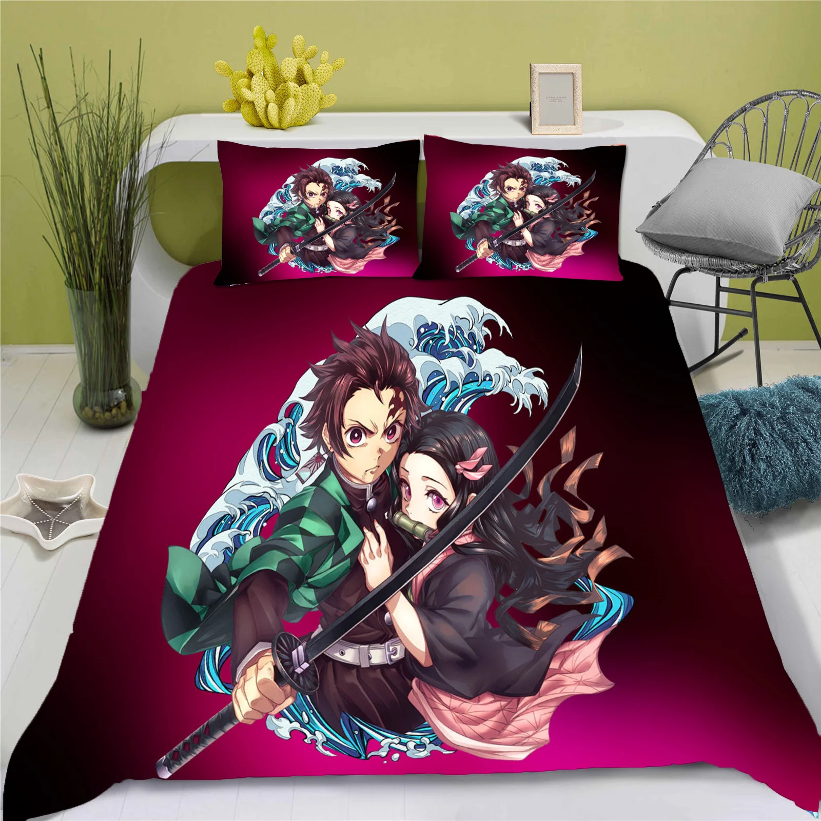

The Nightmare Before Christmas Children Cotton Duvet Cover 100% Polyester Set Bedding Cute Printed Cartoon Quilt Cover Luxury