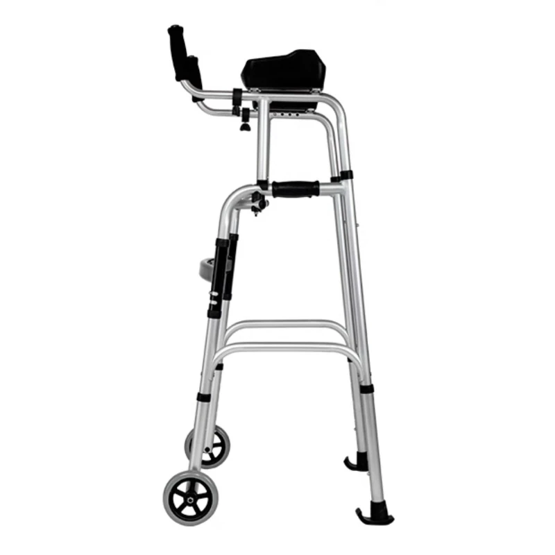 Walking aids for the elderly, lightweight folding lower limb training, household aluminum alloy walkers