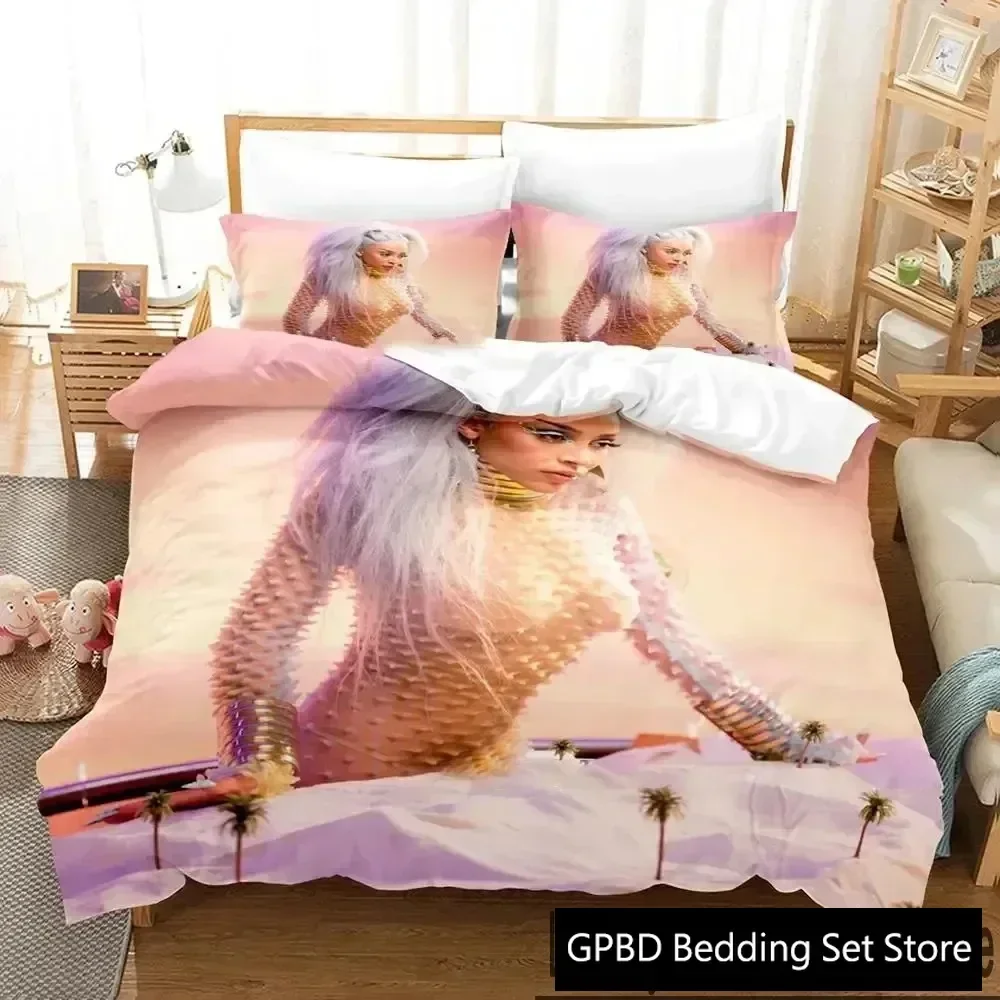 

Сексуальный комплект постельного белья Doja Cat с 3D принтом, одинарный двойной комплект постельного белья Queen King Cal King Size