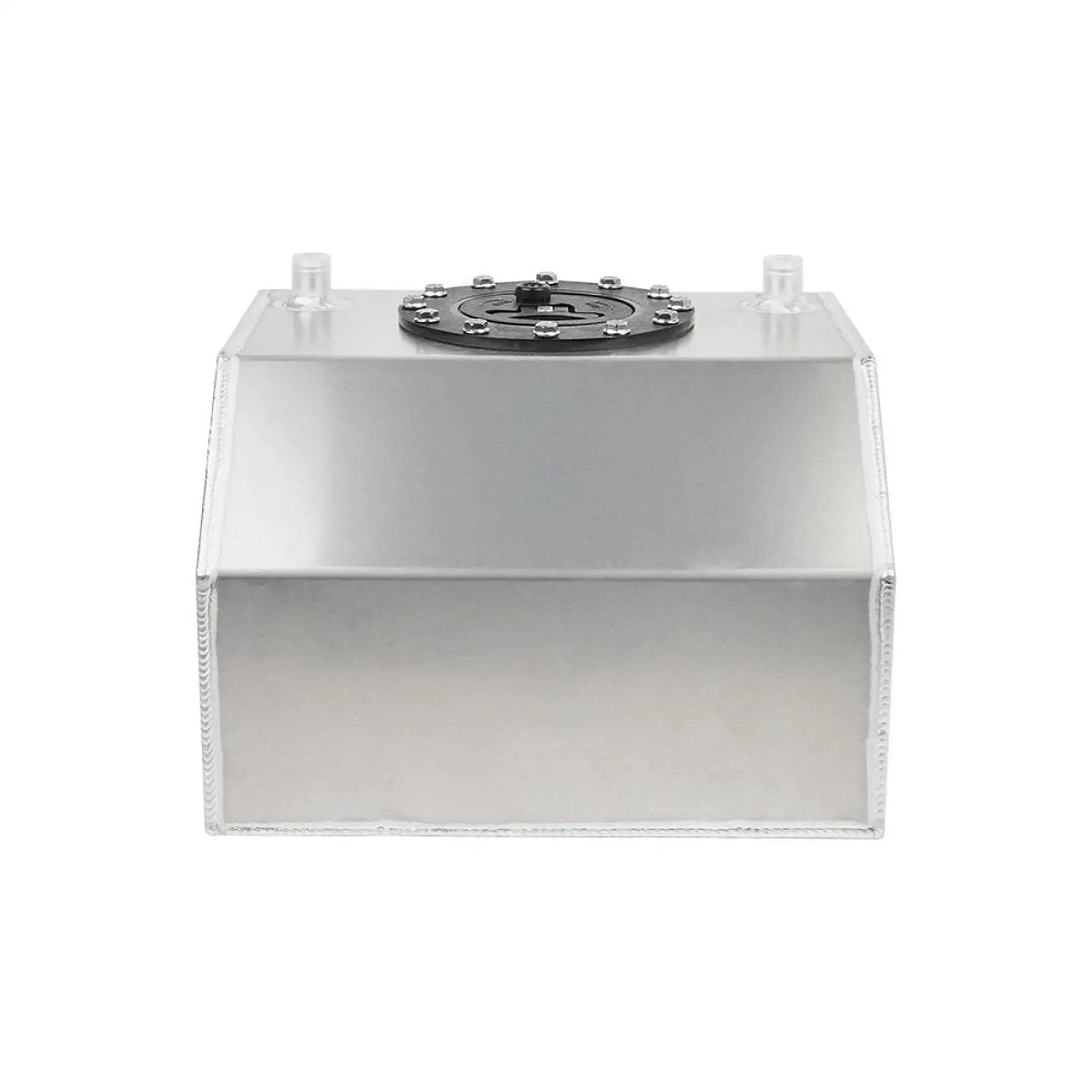 Tanque Auxiliar Metálico Resistente de 4 Galones (16L), Fácil Instalación, Piezas de Repuesto, Tanque de Gasolina Rectangular para Accesorios de Auto