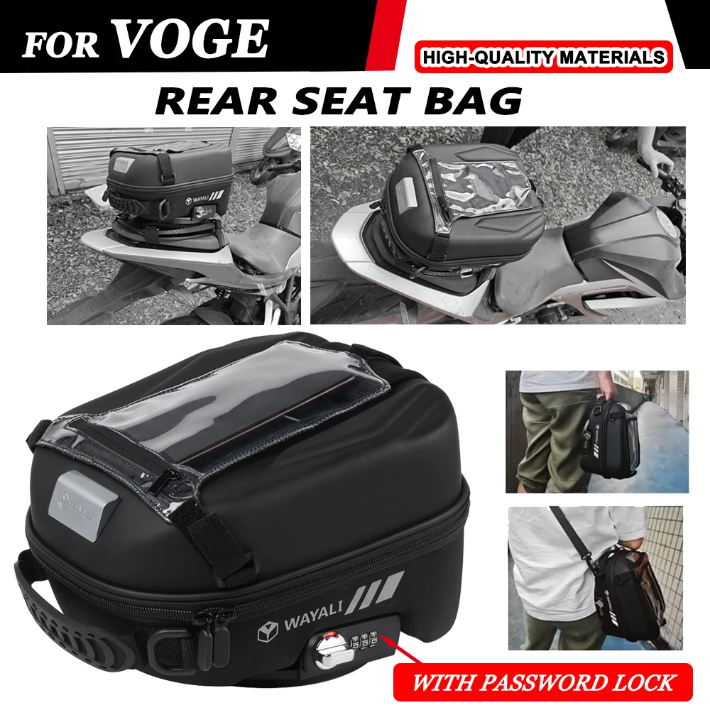 Motorcycle Rear Seat Bag for Voge 500DS 650DS DS525X DSX900 650DSX 300AC 525 DSX 650 500 900 Waterproof Tail Bag Storage Bag