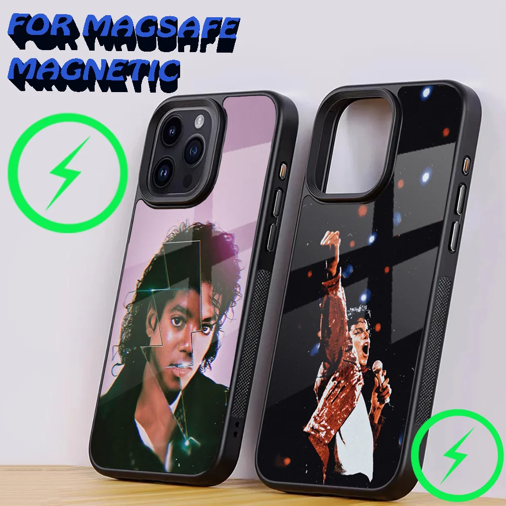 Singer M-Michael J-Jackson Phone Case For iPhone 16,15,14,13,12,11,Plus,Pro,Max Mini Magsafe Magnetic Wireless Charging