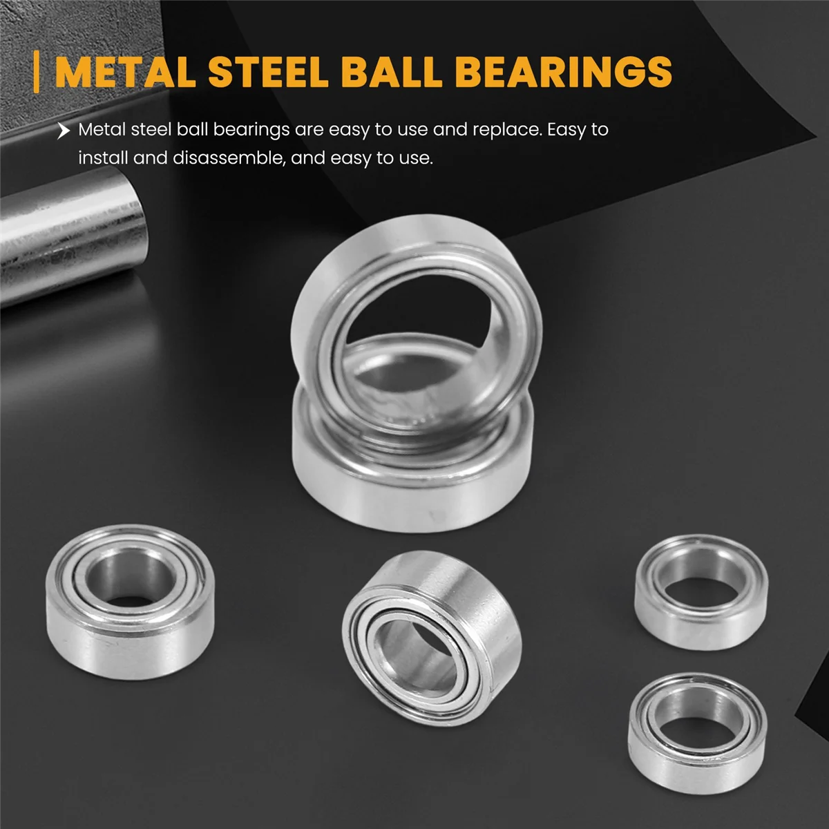 30Pcs Metal Steel Ball Bearing Set for ZD Racing DBX-10 DBX10 10421-S 9102 1/10 RC Car Spare Parts Accessories