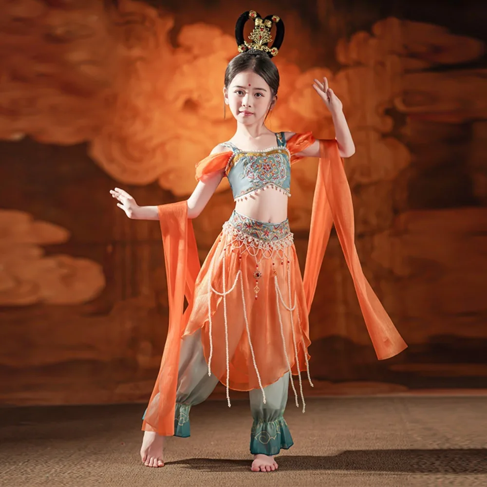 

Fairy Dress Chinese Hanfu Cosplay Dancewear Performance Costumes Girl Kids Clothes Children Clothing Vintage Traditional Stage