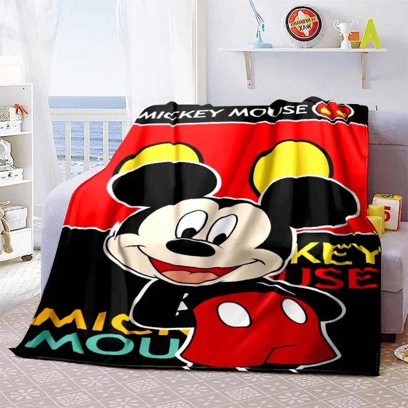 Cartoon Anime Disney Mickey Mouse, Mickey, Minnie Love Blanket Adult Bedroom Family Blanket Children's Gift