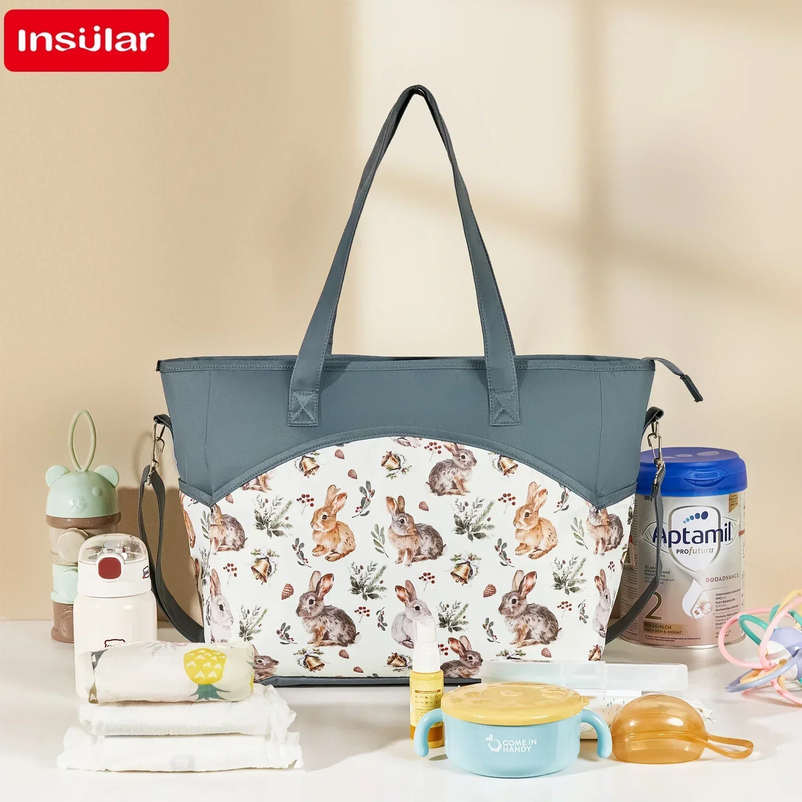 New Single Shoulder Packs Portable Mommy Bags Waterproof Crossbody Handbag Baby Diaper Bale Multi-functional Large Capacity