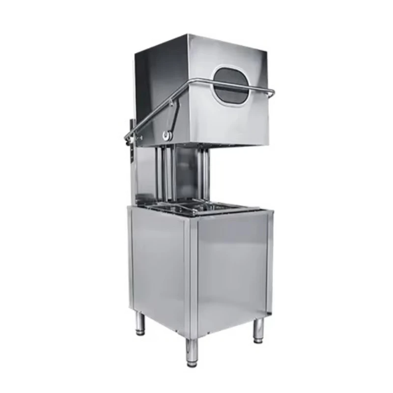 The fully automated 304 stainless steel commercial dishwasher can wash 1,000 plates per hour
