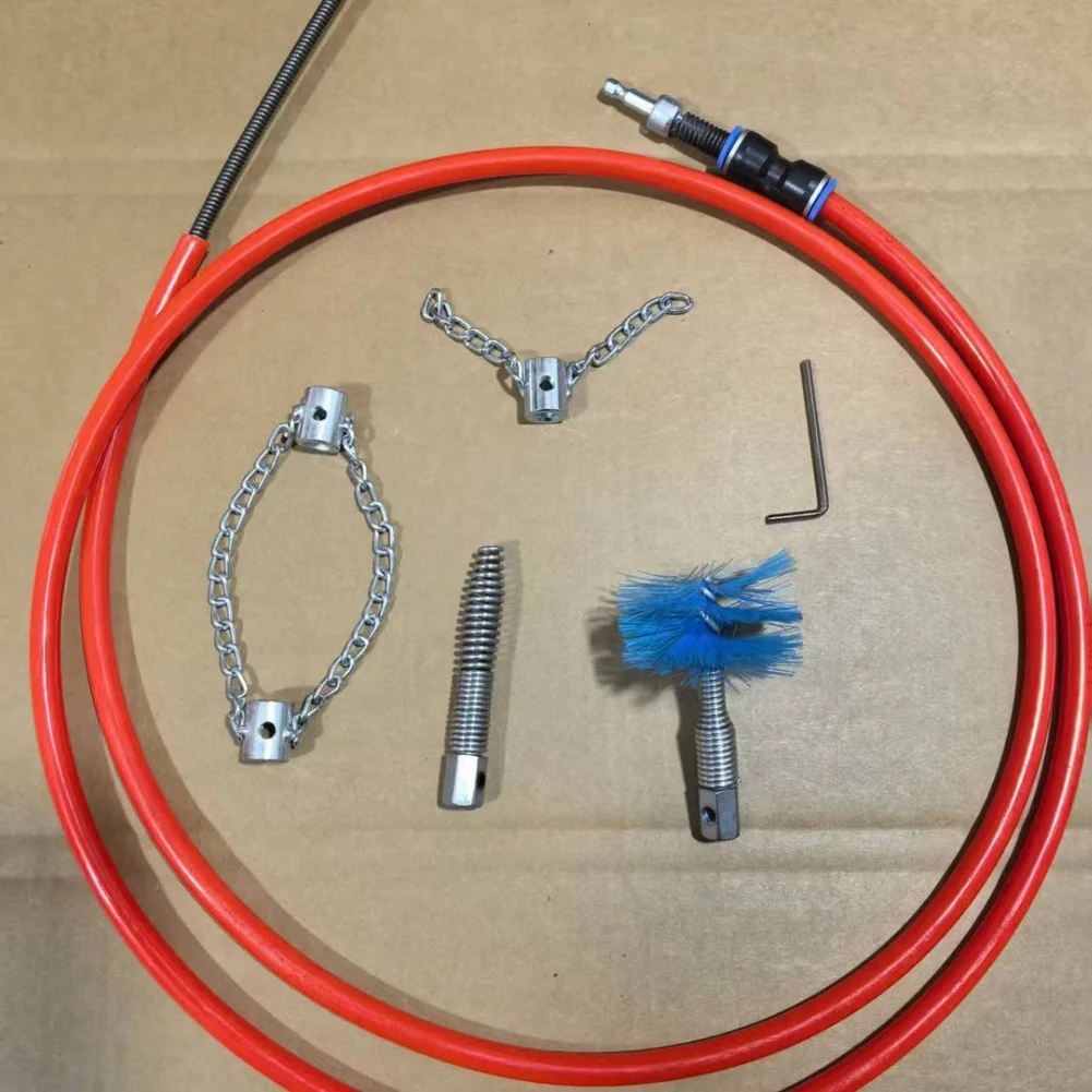 3meters Drain Snake Manual Pipe Cleaning User-friendly Operation Suitable For Various Blockages Stainless Steel Construction